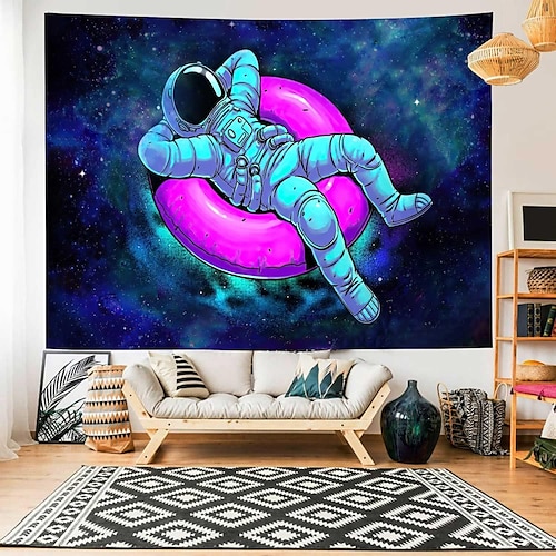 

Astronaut Hanging Tapestry Wall Art Large Tapestry Mural Decor Photograph Backdrop Blanket Curtain Home Bedroom Living Room Decoration