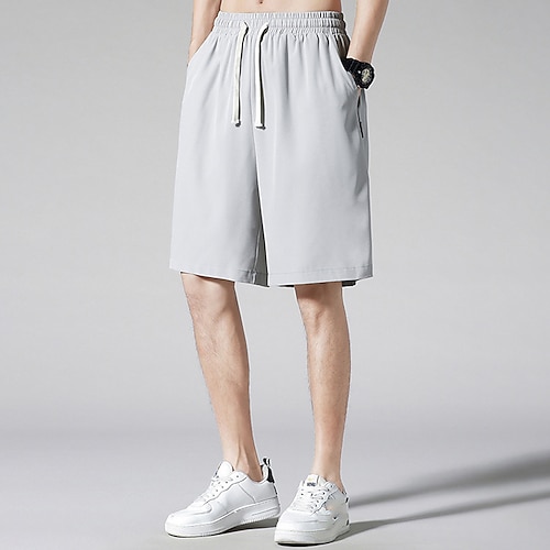 

Homme Short athlétique Short actif Short Shorts décontractés Cordon Plein Confort Respirable Extérieur du quotidien Sortie Mode Décontractées Noir Gris Claire