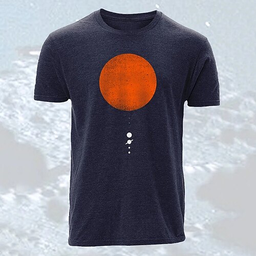 

Herre T-shirt Grafiske T-shirts Cool skjorte Grafiske tryk Solnedgang Hobby Rund hals Varm Stempling Gade Ferierejse Kort Ærme Trykt mønster Tøj Designer Basale Moderne Moderne