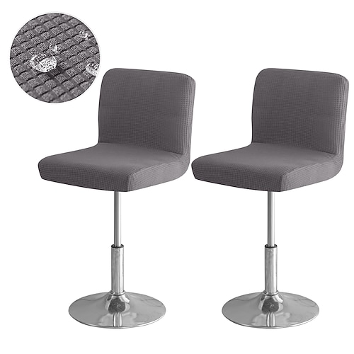 

2 pcs stretch bar tabouret couverture pub comptoir tabouret résistant à l'eau housse de chaise carré pivotant tabouret de bar couverture de chaise antidérapant protecteur pour salle à manger café