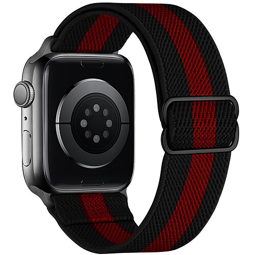 

Solo Loop Compatible with Apple Watch band 38mm 40mm 41mm 42mm 44mm 45mm 49mm Braided Elastic Metal Clasp Fabric Nylon Strap Replacement Wristband for iwatch Series Ultra 8 7 6 5 4 3 2 1 SE