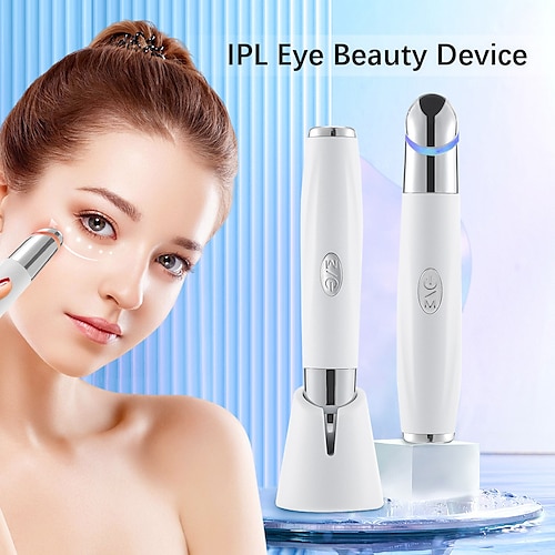 

IPL Eye Beauty Device Vibration Heated Eye Massager 3 Colors Photo Therapy Eye Care Pen Anti Age Dark Circle Puffiness Removal