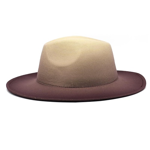 

Hatter Ull / Acryl Fedora Formell Bryllup Enkel Med Ren Farge Hodeplagg Hodeplagg