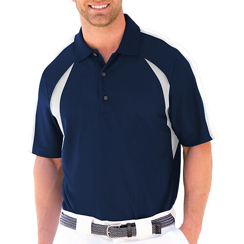 

Herre POLO Trøje Golftrøje Afslappet Ferie Klassisk Kortærmet Mode Basale Vanlig Knap Sommer Regulær Brand Rød Sort Navyblå POLO Trøje
