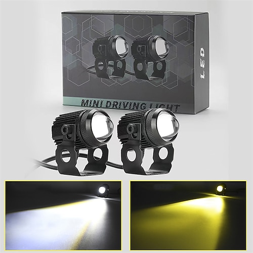 

1,4 zoll mini pods 60 watt motorrad led-scheinwerfer scheinwerfer spot nebel zweifarbige led-linse hallo / abblendlicht fahrlicht hilfslicht 9-30 v