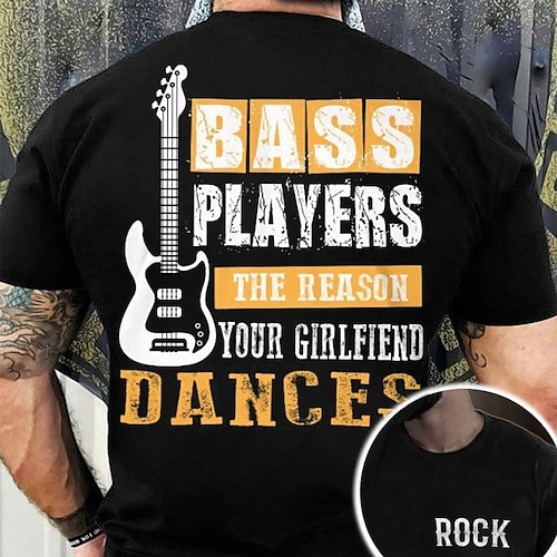 

Per uomo maglietta Magliette grafiche Camicia fresca Stampe astratte Chitarra Strumento musicale Passatempo Girocollo Stampa a caldo Strada Da mare Maniche corte Stampa Abbigliamento Di tendenza