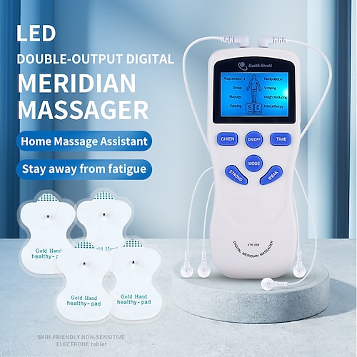 

ems 10 Einheit Health Herald Digitales Therapiegerät Akupunkturstift Laser Meridian Energie Körper Bein Massagestift Gesundheitspflegewerkzeuge