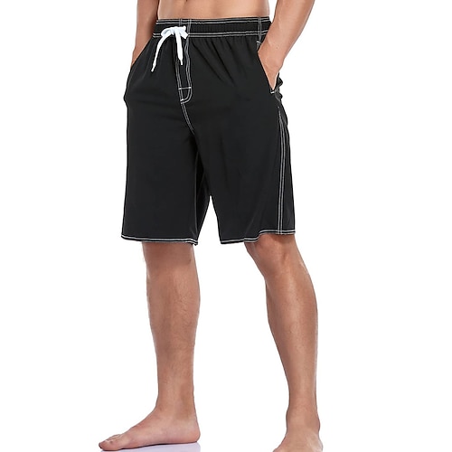 

Hombre Pantalones de Surf Pantalones de Natación Boxers de Natación Pantalón corto con forro de malla Plano Comodidad Transpirable Festivos Noche Hawaiano Boho Negro Azul Real