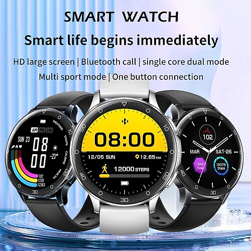 

smartklokke 1,39 tommers smartwatch fitness løpeklokke bluetooth skritteller samtalepåminnelse søvnsporer kompatibel med smarttelefon menn vanntett step tracker ip67 41mm klokkeveske