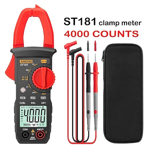 

st181 intelligentes, hintergrundbeleuchtetes digitalanzeige-zangenmessgerät hochpräzises 400a ac/dc-multimeter zangenamperemeter