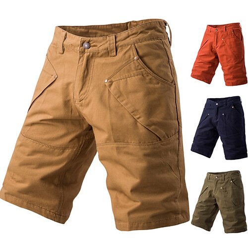 

Homens Bermuda Cargo Calção Bermudas Shorts de trabalho Bolsos Tecido Conforto Respirável Ao ar livre Diário Para Noite Moda Roupa de rua Vermelho Azul