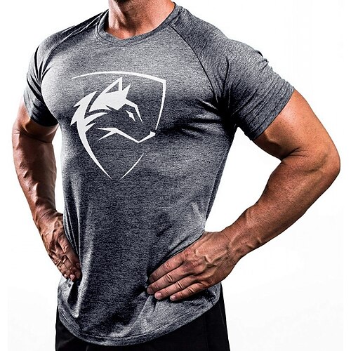 

Per uomo Camicia da allenamento T-shirt da corsa Manica corta Maglietta Sportivo Athleisure Traspirante Traspirazione umidità Morbido Fitness Allenamento in palestra Corsa abbigliamento sportivo