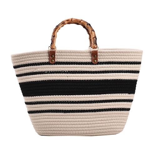 

Per donna Borsetta Paglia Giornaliero Massima capacità Fantasia geometrica Beige Caffè