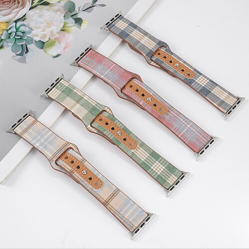 

Sport Band Leather Band Compatible with Apple Watch band 38mm 40mm 41mm 42mm 44mm 45mm 49mm Two Tone Women Men Genuine Leather Strap Replacement Wristband for iwatch Series Ultra 8 7 6 5 4 3 2 1 SE