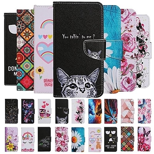 

Phone Case For Samsung Galaxy Wallet Case A73 A53 A33 A72 A52 A42 A71 A51 A31 A12 A32 A13 Wallet Full Body Protective with Wrist Strap Graphic TPU PU Leather