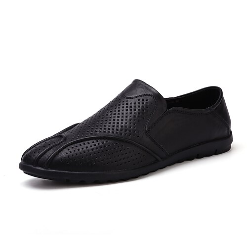 

Homme Unisexe Mocassins et Slip On Mocassins de confort Entreprise Décontractées du quotidien Bureau et carrière Cuir Brun foncé Marron Rouge Noir Printemps Automne