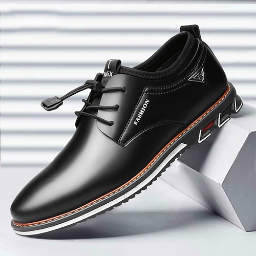 

Men's Loafers & Slip-Ons Comfort Shoes Light Soles Drive Shoes Business Casual Daily Walking Shoes PU Booties / Ankle Boots Black Blue Brown Fall Spring Summer