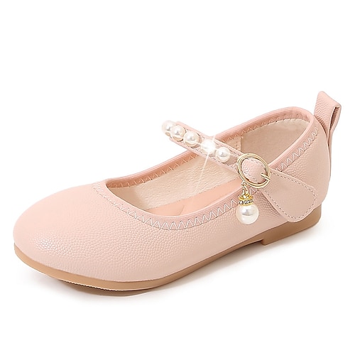 

Fille Ballerines du quotidien Chaussures de Demoiselle d'Honneur Fille Chaussures de princesse Chaussures d'école Gomme Cuir Portable Absorption des chocs Haute élasticité Chaussures de princesse