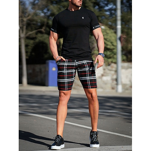 Bermuda short mens plaid on sale shorts