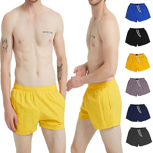 

Per uomo Boxer da surf Pantaloncini da mare Boxer da mare Pantaloncini estivi Pantaloncini da spiaggia Tasche A cordoncino Vita elastica Liscio Asciugatura rapida Esterno Informale Per eventi Boho