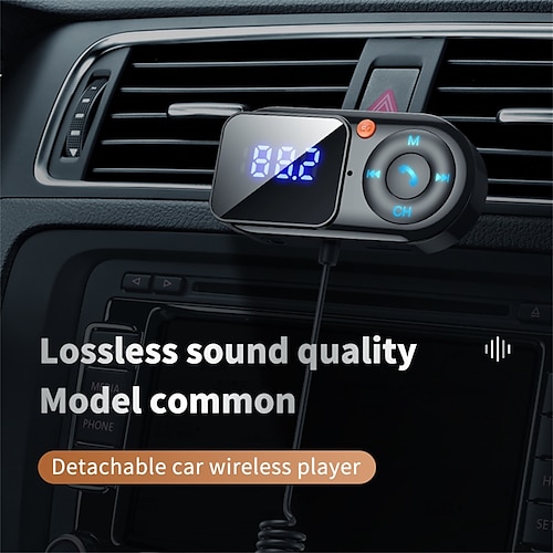 T1S Kit de coche Bluetooth Manos libres del coche Bluetooth MP3 para el  coche modulador de FM Transmisores FM Radio FM Coche 2024 - $10.99