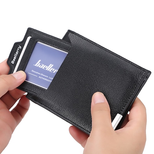 

Per uomo A portafoglio Portafoglio porta carte di credito pelle sintetica Ufficio Giornaliero Decorazioni in rilievo Tinta unica CaffÃ¨ Marrone Nero CaffÃ¨ scuro