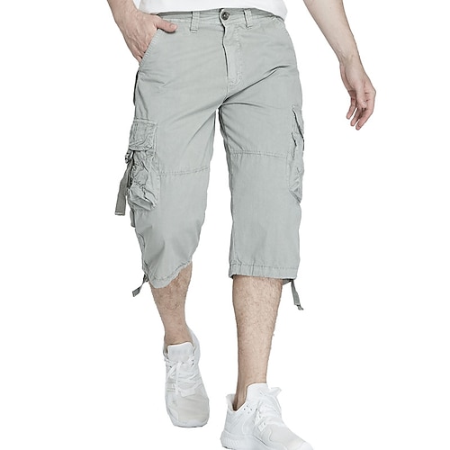 

Herren Cargo Shorts Kurze Hosen Shorts Kurze Hosen Caprihose Kordelzug Pattentasche Glatt Komfort Atmungsaktiv Outdoor Täglich Ausgehen Modisch Strassenmode Schwarz Rosa