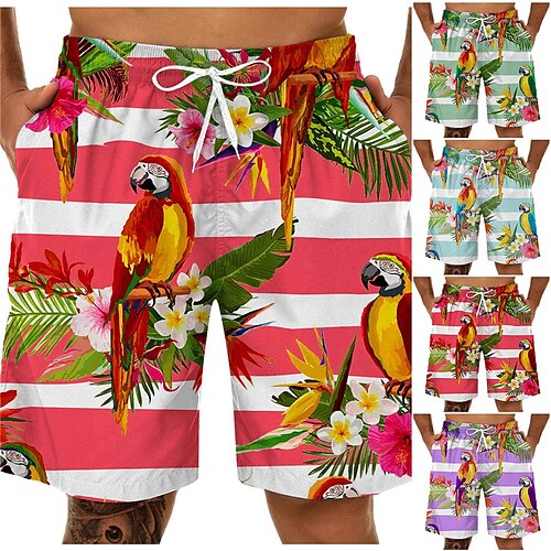 

Per uomo Boxer da surf Pantaloncini da mare Boxer da mare A cordoncino con fodera in rete Vita elastica Uccello Banda Stampe astratte Asciugatura rapida Breve Informale Giornaliero Per eventi