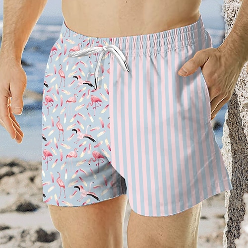 

Herre Surfeshorts Lettvekt Hurtigtørkende Surfeshorts Surfing Strand Ruter Gradert Trykket Sommer Vår