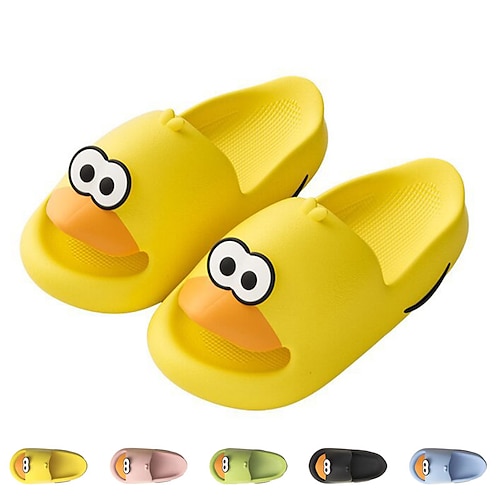 

kvinders kawaii duck hjemmesko til mænd med åben tå skridsikker indendørs& udendørs slides sko søde bløde slides