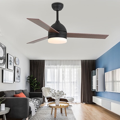

indendørs udendørs loftsventilator med lys 49 led dæmpbar loftventilator til hjemmet med fjernbetjening downrod mount 3000k-6500k til børneværelse stue soveværelse