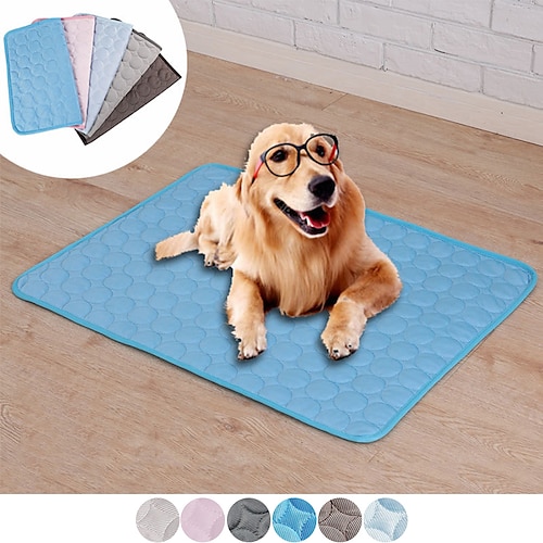 

chien tapis de refroidissement lit de couchage pour animaux de compagnie chenil pour petits moyens grands chiens chat pet glace coussin de soie breatbable chien chat coussin de siège