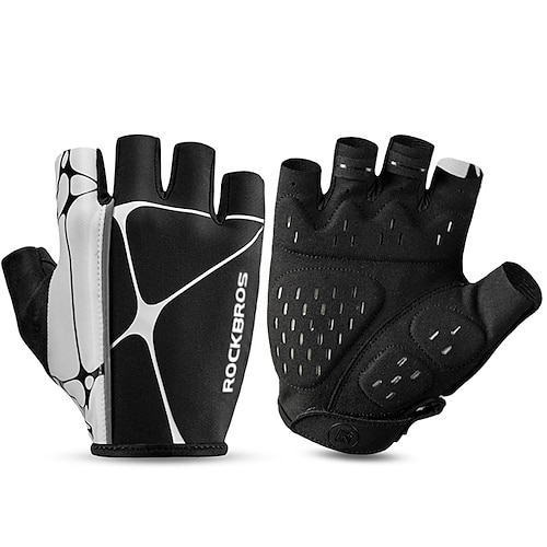 

ROCKBROS Gants vélo Gants Cyclisme Gants Tactiles Doigt moyen Coupe Vent Chaud Respirable Vestimentaire Gants sport Activités Extérieures Cyclisme / Vélo Noir pour Adulte