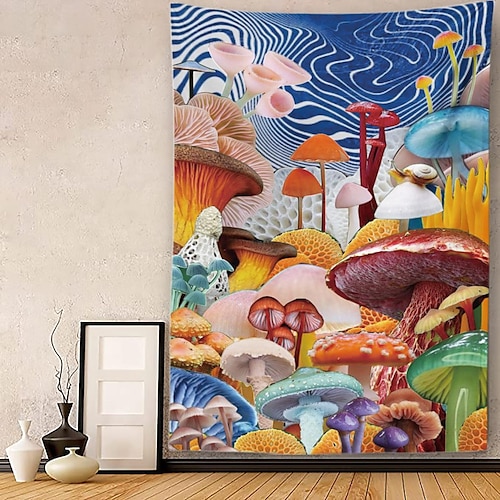 

Trippy champignon tapisserie murale art décor couverture rideau suspendu maison chambre salon décoration