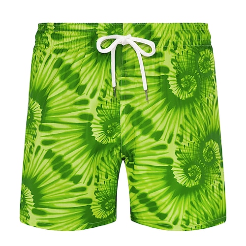 

Herre Surfeshorts Badeshorts Sommershorts Strandshorts Snorer med mesh fôr Elastisk midje Batikkfarget Grafiske trykk Hurtigtørkende Kort Avslappet Daglig Ferie Bohem Hawaiisk Rød Blå Mikroelastisk