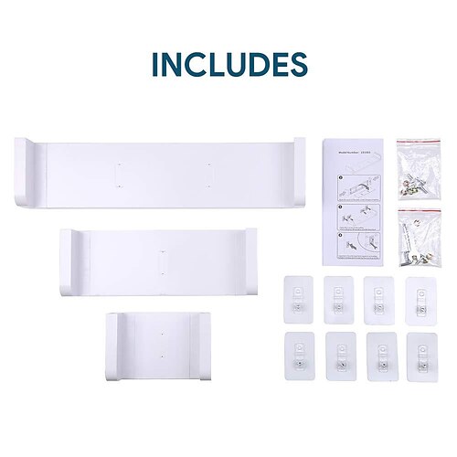 Adhesive Floating Shelf Wall Shelf Non-Drilling U Bathroom Organizer  Display Picture Ledge Shelf for Home Decor Kitchen Bathroom