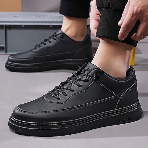 

Per uomo Scarpe Scarpe da ginnastica Look sportivo Sneakers classiche Per sport Informale Esterno Giornaliero Corsa PU Traspirante Stivaletti / tronchetti Nero Primavera Autunno