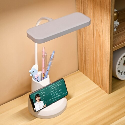 

lampada da tavolo a led dormitorio di apprendimento lampada portapenne da scrivania ricaricabile regalo dello studente lampada usb lampada da lettura ricaricabile per la cura degli occhi led