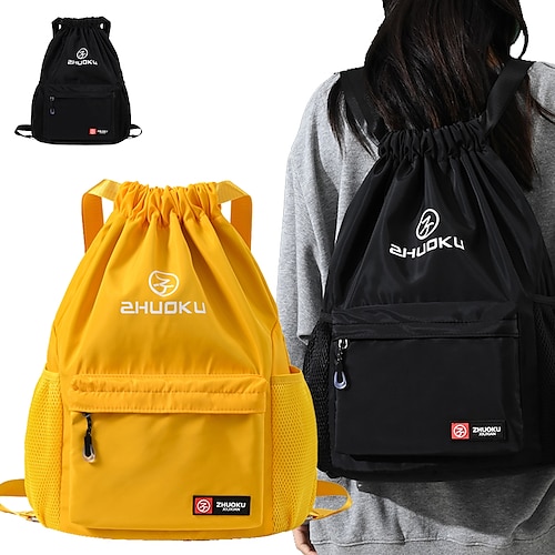 

Per uomo Per donna zaino Borsa morbida Esterno Tinta unica Tessuto Oxford Impermeabile Duraturo Cerniera Vinaccia Nero Giallo
