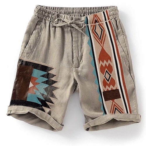 

Per uomo Pantaloncini Pantaloncini estivi Pantaloncini da spiaggia A cordoncino Vita elastica Stampa 3D Pop art Traspirante Morbido Breve Informale Giornaliero Per eventi Streetwear Hawaiano Blu