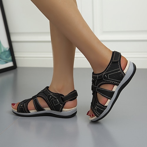 

Mujer Sandalias Sandalias planas Tallas Grandes Exterior Playa Tacón Plano Puntera abierta Casual Minimalismo Satén Cinta Color sólido Negro Blanco Rosa