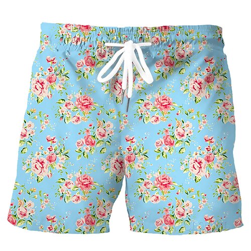 

Per uomo Boxer da surf Pantaloncini da mare Boxer da mare Pantaloncini estivi Pantaloncini da spiaggia A cordoncino con fodera in rete Vita elastica Stampe astratte Floreale Asciugatura rapida Breve