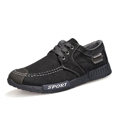 

Hombre Zapatillas de deporte Zapatos de taco bajo y Slip-On Zapatos Confort Exterior Diario Zapatos de Paseo Tela Transpirable Negro Azul Piscina Gris Verano Primavera