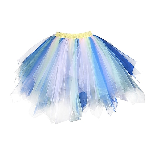 

1950s Princess Petticoat Hoop Skirt Tutu Under Skirt Crinoline Tulle Skirt Ballet Dancer Women's Cosplay Costume A-Line Performance Prom Skirt
