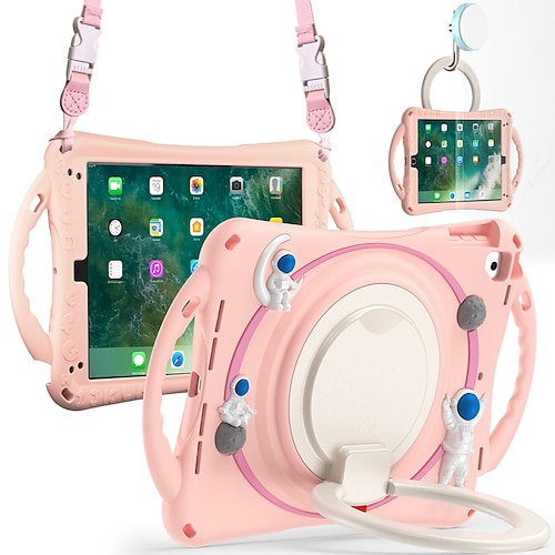 

Tablette Etuis coque Pour Apple 10,9 10,5 9.7 iPad 10.2'' 9e 8e 7e iPad mini 6e iPad Pro 11'' 3e 2e 1er Portable Poignée Rotation à 360 ° Armure PC Silicone Pour Enfants