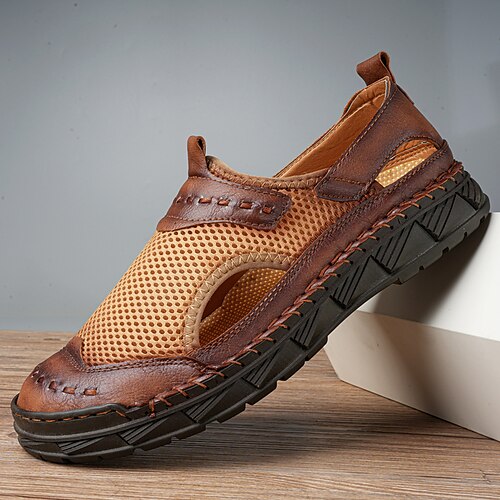 

Herre Sko Tøfler & Slip-ons Kontor / Bedrift Penny Loafers Afslappet Daglig Gang Elastisk stof Åndbart Rød Brun Sort Kakifarvet Sommer Forår