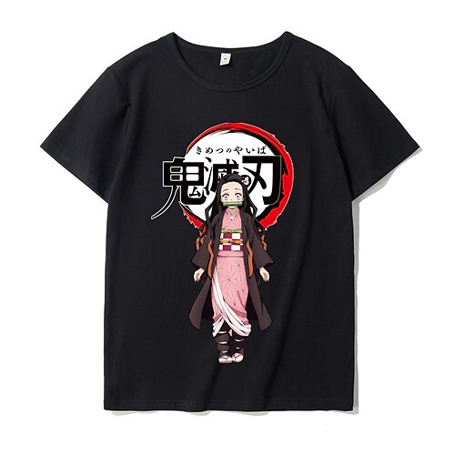 

Matador de Demônios: Kimetsu no Yaiba Kamado Nezuko Kamado Tanjiro Japonesa/Curta Arte Gráfica Camiseta Para Homens Mulheres Unisexo Adulto Hot Stamping 100% Poliéster