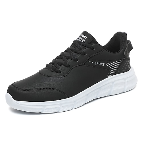 

Homme Basket Look Sportif Chaussures de confort Sportif Casual Athlétique du quotidien Chaussures de fitness et de cross training Marche Polyuréthane Gris foncé Noir / blanc Noir Hiver Automne