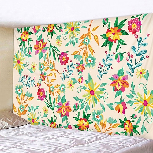 

Floral suspendu tapisserie mur art grande tapisserie murale décor photographie toile de fond couverture rideau maison chambre salon décoration