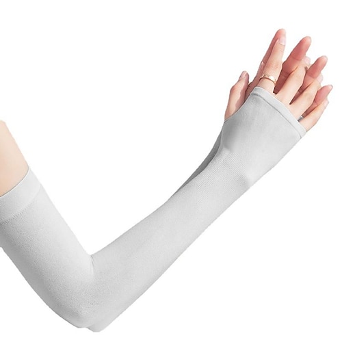 

Sunscreen Sleeves Unisex Summer Outdoor Sports Riding Gloves Arm Sleeves Icy Ice Silk Sleeves